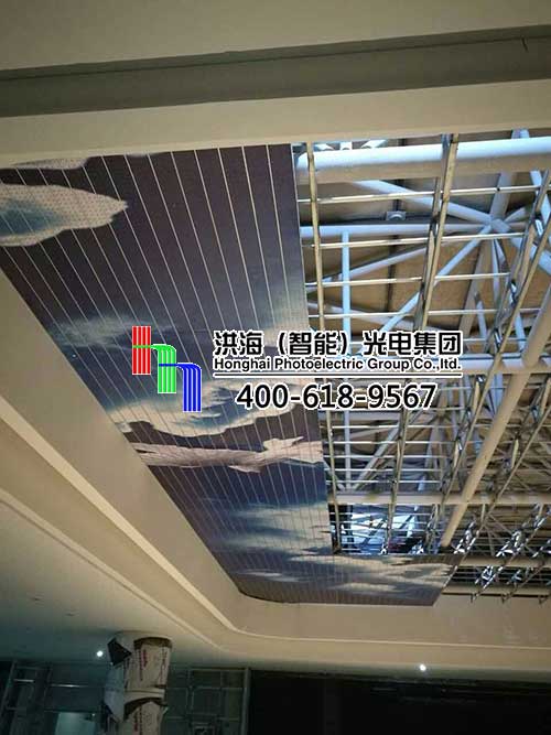 臨沂齊魯園廣場(chǎng)LED天幕施工現場(chǎng)